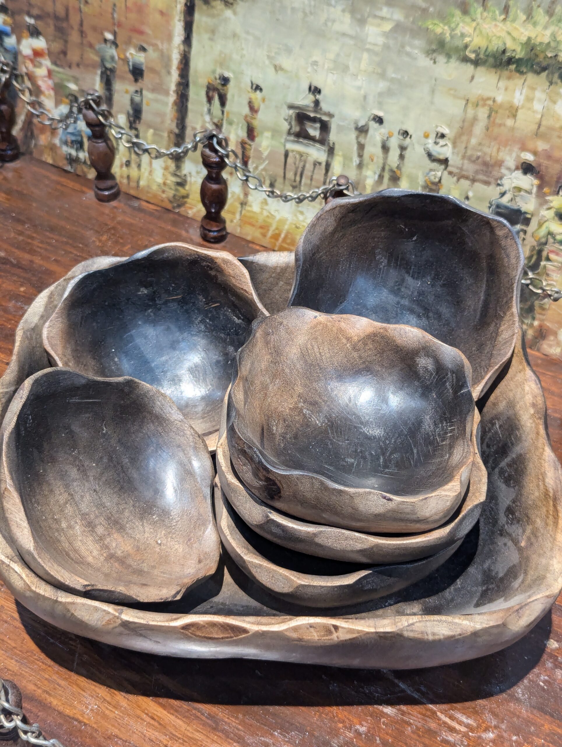 lerili megamall wooden bowel set