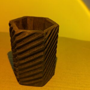 Lerili Megamall Handmade Wooden Carved Brush Holder