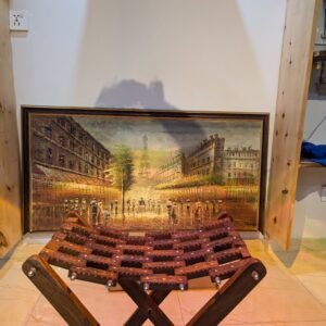 Lerili megamall Handcrafted Wooden Folding Stool