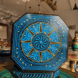 Lerili Megamall Wooden Naqshi Jewelry Box Hexagon