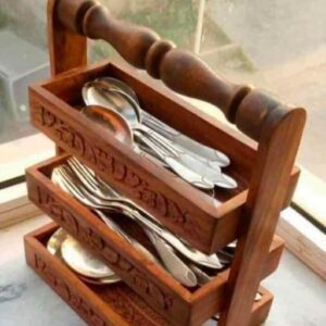 Lerili Megamall Handmade Wooden Kitchen UtensilStand