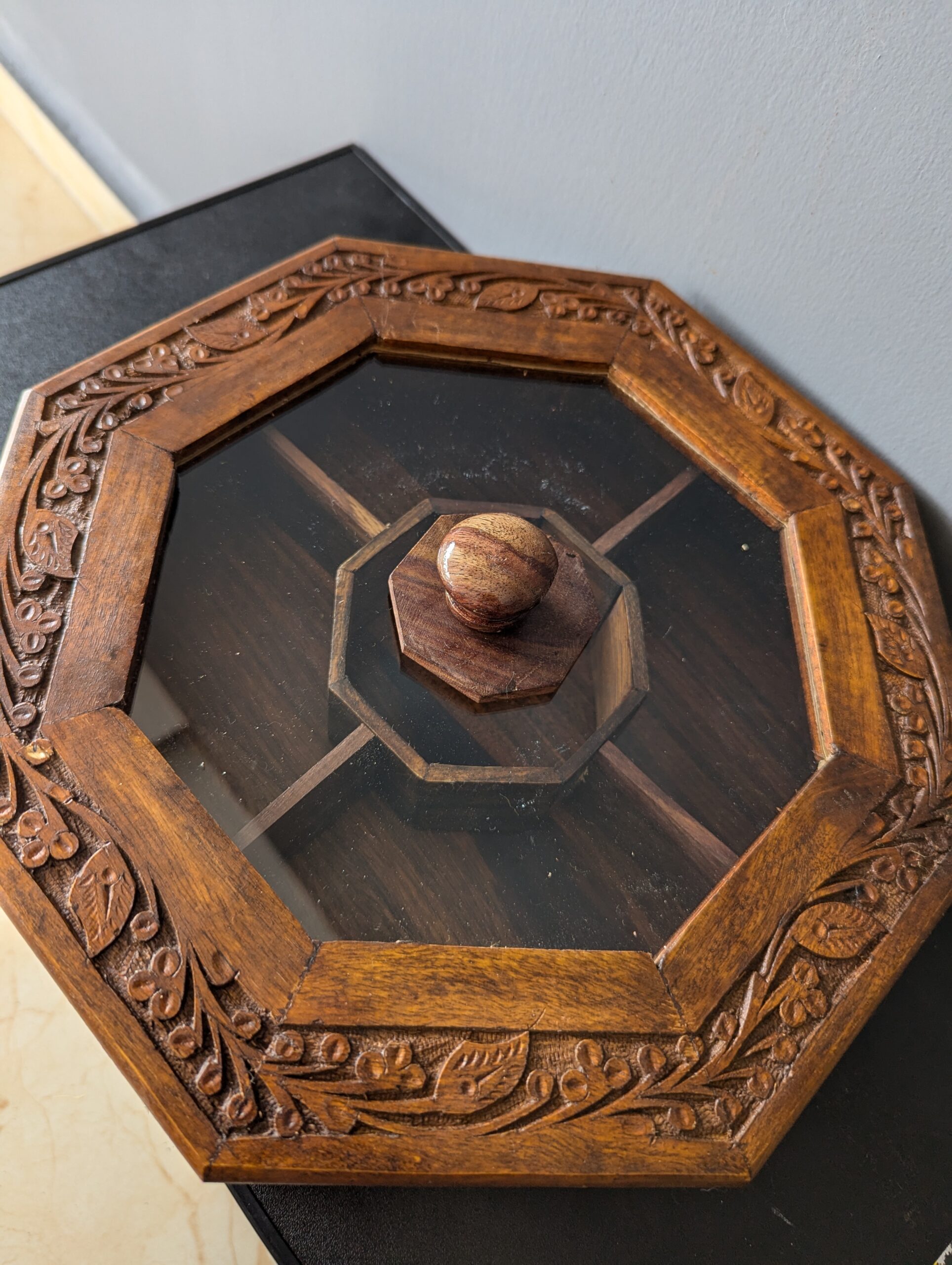 Handmade Sheesham premium Dry fruit Box – Carved & Brass Inlay Variants (31x31x10 cm) – Free Worldwide Delivery