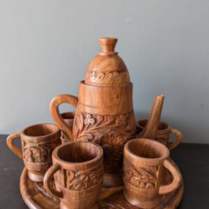 Lerili Megamall Handmade Wooden Tea Set
